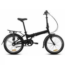 Складной велосипед с колесами 20" Aspect Borneo 3 черный с алюминиевой рамой 3 скорости