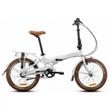 Складной велосипед с колесами 20" Aspect Borneo 3 белый с алюминиевой рамой 3 скорости