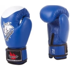 Боксерские перчатки UBG-01 PVC синий 14 oz