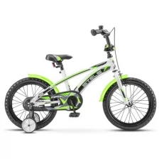 Детский велосипед STELS Arrow 16" V020 Белый/зеленый (Собран и настроен)