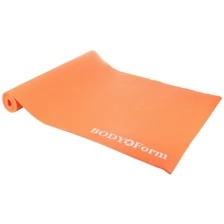 Коврик гимнастический BodyForm BF-YM01 173*61*0,4 см. Оранжевый