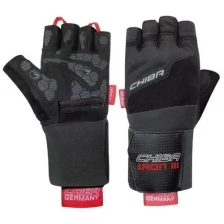 Спортивные перчатки для силовых тренировок CHIBA Iron III мужские черные 40148 размер XXL
