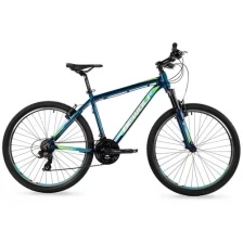 Велосипед горный хардтейл Dewolf 2022 Ridly 10 26, 16, metallic dark blue/light blue/white
