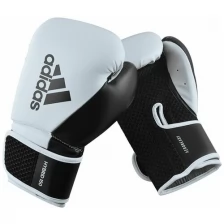 Перчатки боксерские Hybrid 150 бело-черные (вес 10 унций)