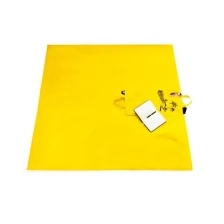 Пляжный коврик-сумка желтый(160х160)