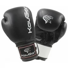 Перчатки боксерские Kougar Ko400-10, 10oz, черный