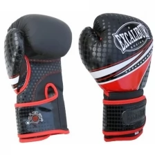 Перчатки боксерские Excalibur 8066/01 Black/Red PU 14 унций