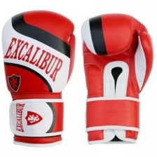 Перчатки боксерские Excalibur 8050/04 Red/White PU 12 унций