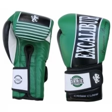 Перчатки боксерские Excalibur 529/12 Green/Black PU 16 унций