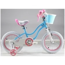 Детский велосипед Royal Baby RB16G-1 Stargirl Steel 16 голубой (требует финальной сборки)