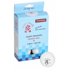 Шарики для н/тенниса Giant Dragon Silver*, 40+, 6 шт