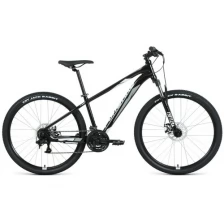 Велосипед FORWARD APACHE 27,5 2.2 D (27,5 21 ск. рост. 19) 2022, черный/серый