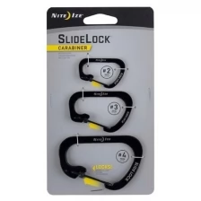 Карабин Nite-Ize SlideLock Carabiner 3 Pack (CSLC-01-R6) Black