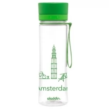 Фляги Aladdin Бутылка Aveo 0,6L рисунок (Amsterdam, зеленая) (10-01102-083)
