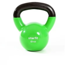 Гиря виниловая Starfit Core Db-401 зеленый, 8 кг