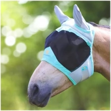 Маска антимоскитная для лошади с ушами SHIRES FLY GUARD "Durable", COB, чёрный (Великобритания)