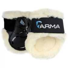 Ногавки задние для лошади SHIRES ARMA "ARMA Carbon SupaFleece", FULL, чёрный, пара (Великобритания)