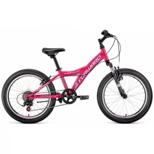 Велосипед FORWARD DAKOTA 20 2.0 (20" 6 ск. рост 10.5") 2020-2021, розовый/белый, RBKW1J106008