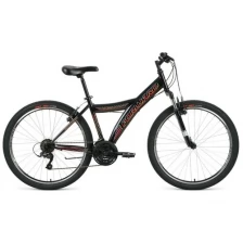 Велосипед FORWARD DAKOTA 26 2.0 (26" 18 ск. рост 16.5") 2020-2021, черный/красный, RBKW1M16E007