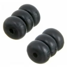 Комплект из 3 резиновых шайб Artek YZ-KOR1-1.2 для защиты велосипедной рамы от тросов чёрные 1,2 мм X75269, 200 штук