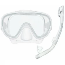 Комплект маска+трубка UCR1126P в сумке прозрачный силикон, W
