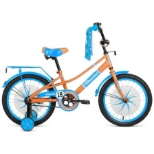 Детский велосипед Forward Azure 18, год 2021, цвет Зеленый-Голубой