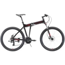 Складной велосипед Stark Cobra 26.2 HD (2020) 20" Черно-красный (176-186 см)