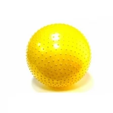 Желтый массажный гимнастический мяч (фитбол) 65 см SP1986-81