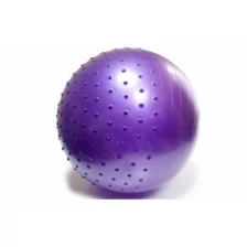 Фиолетовый полу-массажный гимнастический мяч (фитбол) 55 см SP2086-425