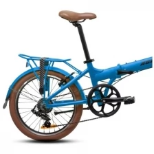 Складной велосипед с колесами 20" Aspect Borneo 7 синий алюминиевая рама 7 скоростей