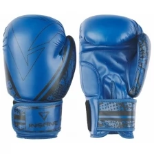 Перчатки боксерские ODIN, ПУ, синий, 14 oz