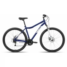 Велосипед ALTAIR MTB HT 29 2.0 D (29" 21 ск. рост. 19") 2022, темно-синий/серебристый, RBK22AL29170