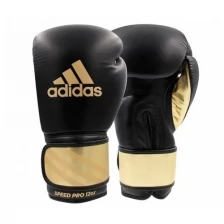Перчатки боксерские Speed Pro черно-золотые (вес 14 унций)