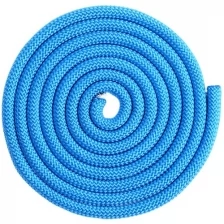 Скакалка гимнастическая утяжелённая, верёвочная, 2,5 м, 150 г, цвет синий Grace Dance 4446795 .