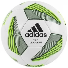 Мяч футбольный ADIDAS Tiro Match League HS, FS0368, размер 5, IMS, 32 панели, ПУ, ручная сшивка, цвет белый/зелёный
