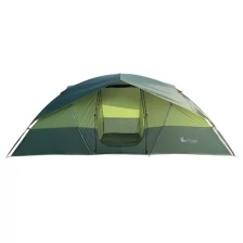 Палатка туристическая 4 местная Mir Camping 1100 с тамбуром и двумя комнатами для отдыха на природе