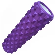 Ролик для йоги (фиолетовый) 45х14см D26057 ЭВА/АБС