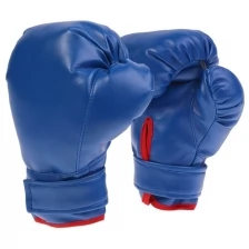 Перчатки боксерские, детские, цвет синий 3572980 .