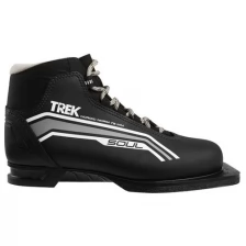Trek Ботинки лыжные TREK Soul NN75 ИК, цвет чёрный, лого серый, размер 36