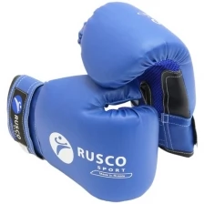 Перчатки боксерские Rusco Sport бело-красные, кож. зам. (4 OZ)