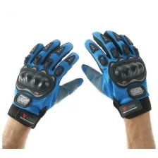 Перчатки для езды на мототехнике, с защитными вставками, пара, размер XL, синий 3734850