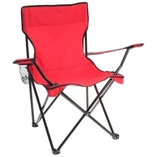 Кресло туристическое, с подстаканником, до 100 кг, размер 50 х 50 х 80 см, цвет красный Maclay 13416 .
