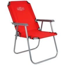 Кресло туристическое, с подлокотниками, до 100 кг, размер 55x46x84 см, цвет зеленый