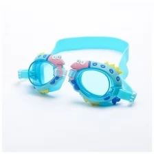 Очки для плавания Rekoy детские "Фламинго", беруши, чехол