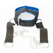 Ремень-лямка для упражнений на шею Rekoy FG045K из стропы с флисовой подкладкой и регулировкой обхвата, нагрузка до 25 кг