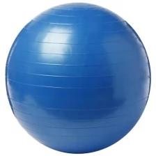 Синий гимнастический мяч (фитбол) 75 см - антивзрыв