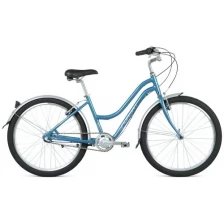 Велосипед FORMAT 7732 (26" 3 ск. рост. OS) 2021, серо-голубой