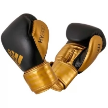 Перчатки боксерские Hybrid 200 черно-золотые (вес 18 унций)