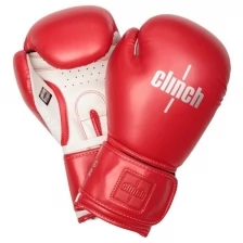 Перчатки боксерские Clinch Fight 2.0 красно-белые (вес 8 унций)