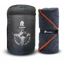 Полотенце спортивное охлаждающее RoadLike Terry 60*120 см серый-оранжевый